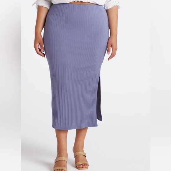 Julienne Knit Ribbed Maxi Skirt - Picture 3 of 15